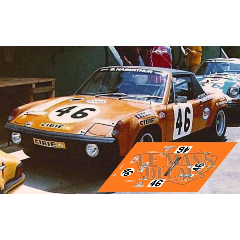 Porsche 914 - Le Mans 1971 nº46 - LEMANSDECALS
