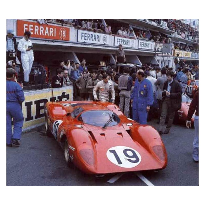 Decals Ferrari 312P Le Mans 1969 18 19 test 1:32 1:24 1:43 1:18 312 calcas 