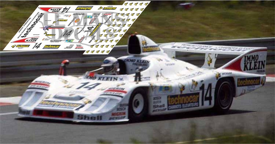 Dome O Le Mans 1981 N°23 decals 1/43