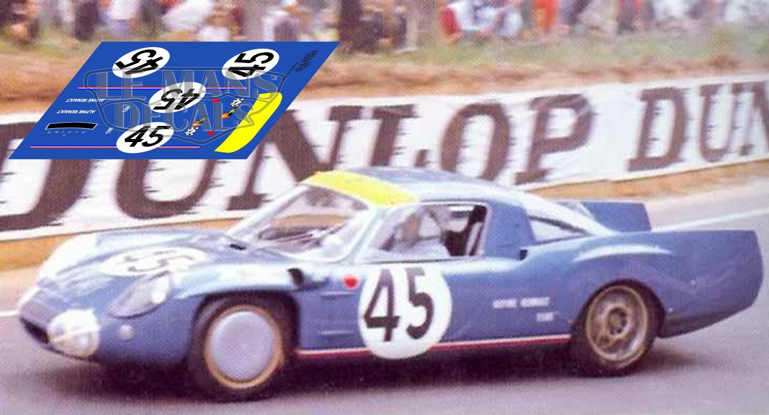 Calcas Alpine A210 Le Mans 1967 1:32 1:24 1:43 1:18 64 87 slot decals 