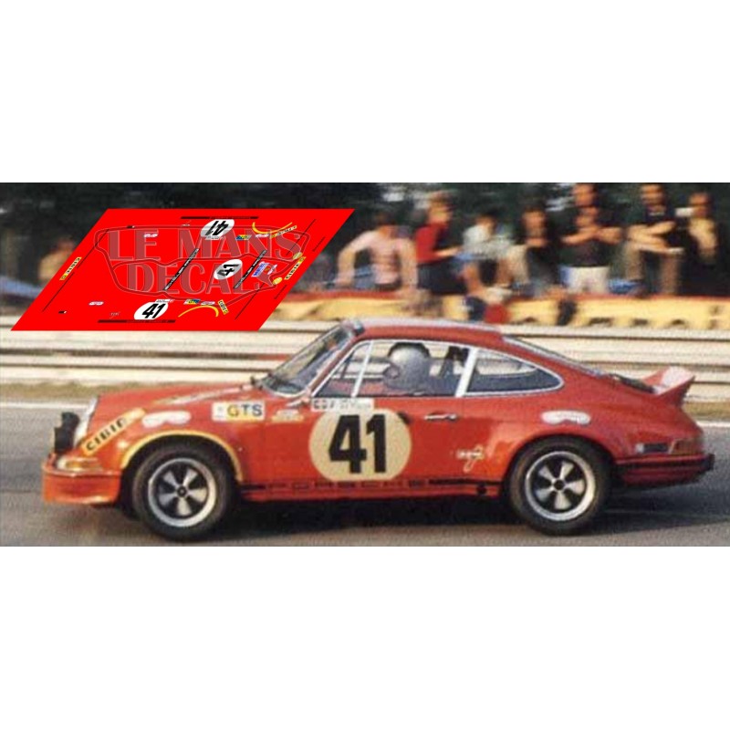 Décal Porsche 911 Carrera RS Le Mans 1973 1:32 1:43 1:24 1:18 64 87... 