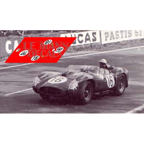 Decals Ferrari 250 TR Le Mans 1958 1:32 1:43 1:24 1:18 calcas 