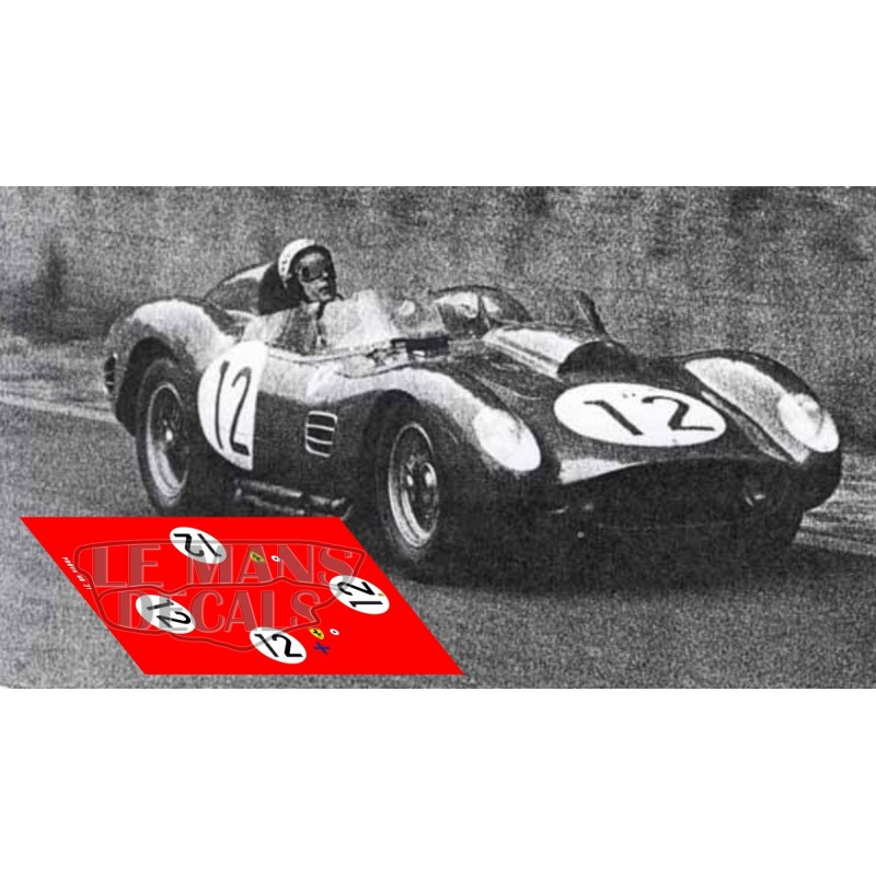 Calcas Ferrari 250 GT LWB Le Mans 1959 11 18 20 1:32 1:24 1:43 1:18 slot decals 