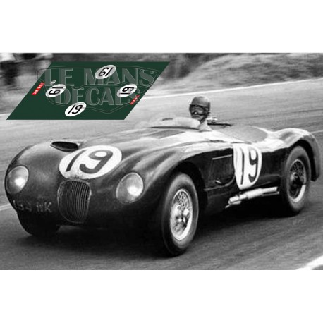 1953 Jaguar Le Mans Poster A3 Print 