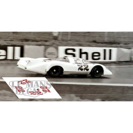 Porsche 917 LH #17 Gulf Sticker Aufkleber 24h Le Mans 1970 