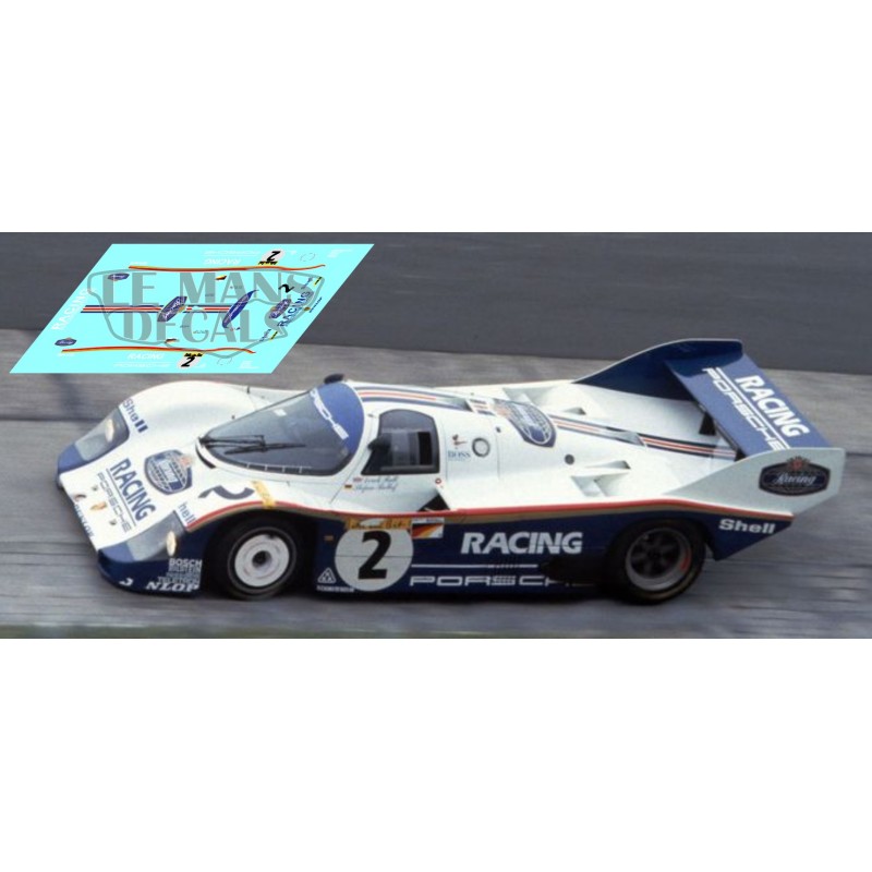 Porsche 956 K Nurburgring 1983 nº2 LEMANSDECALS