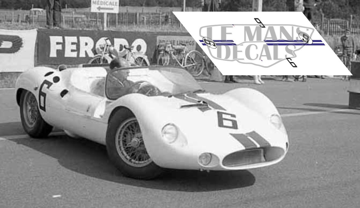 Calcas Maserati Tipo 63 Le Mans 1961 6 7 9 1:32 1:24 1:43 1:18 slot decals 
