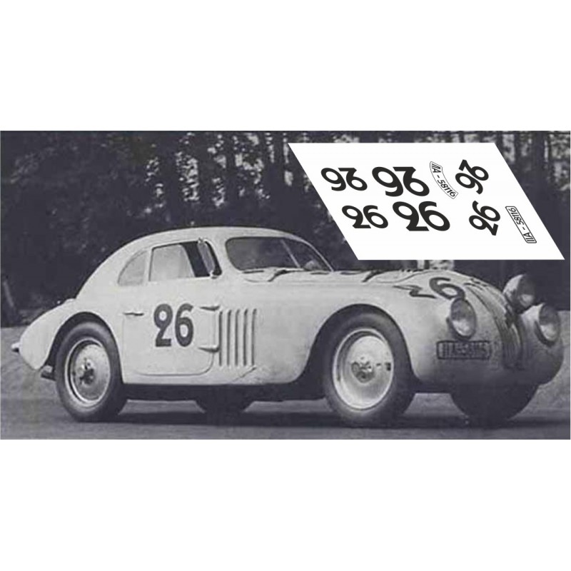 BMW 328 Touring - Le Mans 1939 nº26 - LEMANSDECALS