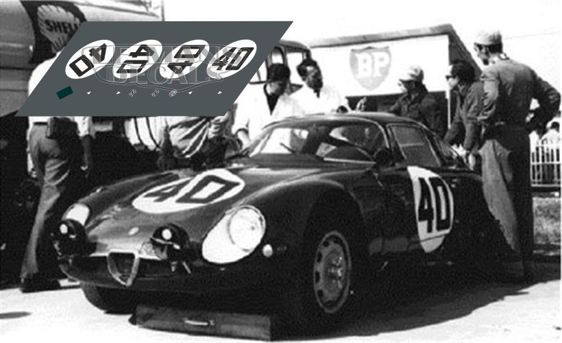 Calcas Alfa Romeo TZ Le Mans 1964 40 41 57 1:32 1:24 1:43 1:18 TZ1 slot decals 