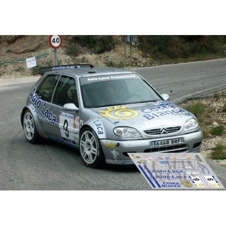 Decals citroen saxo kit car rally mediterraneo 2000 32 24 43 slot decals fuster 