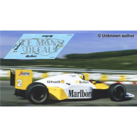 McLaren MP4/2C NSR Formula Slot - Portuguese GP 1986 nº2