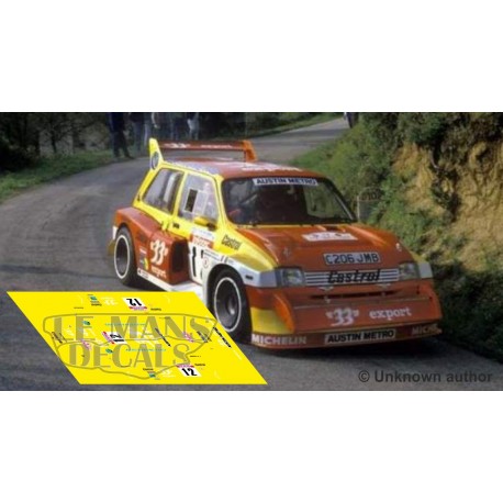 MG Metro 6R4 - Tour Corse 1986 nº12