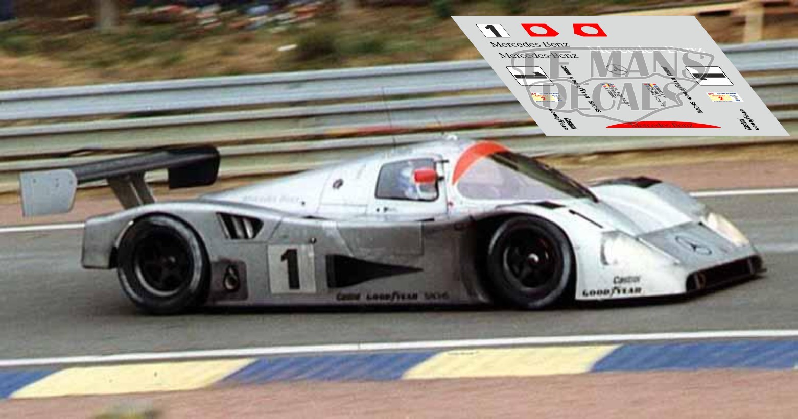 Decals Mercedes Sauber C11 Le Mans 1991 1:32 1:43 1:24 1:18 Decals Schumacher 