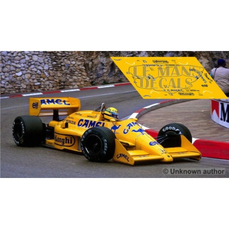 Lotus 99T  - GP Monaco 1987 nº12