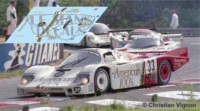 Decals Porsche 956C Le Mans 1985 10 1:32 1:43 1:24 1:18 64 87 956 slot calcas 
