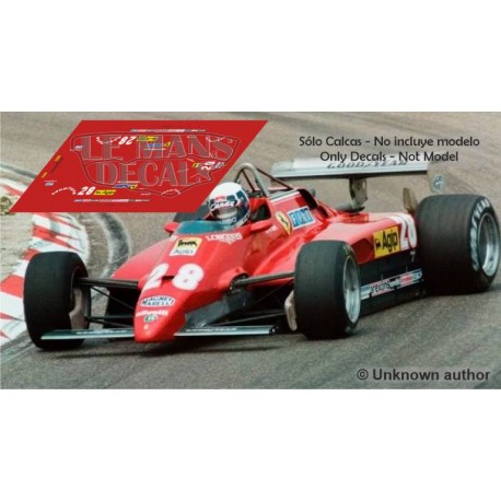 Ferrari 126 C2  - Belgian GP 1982 nº28