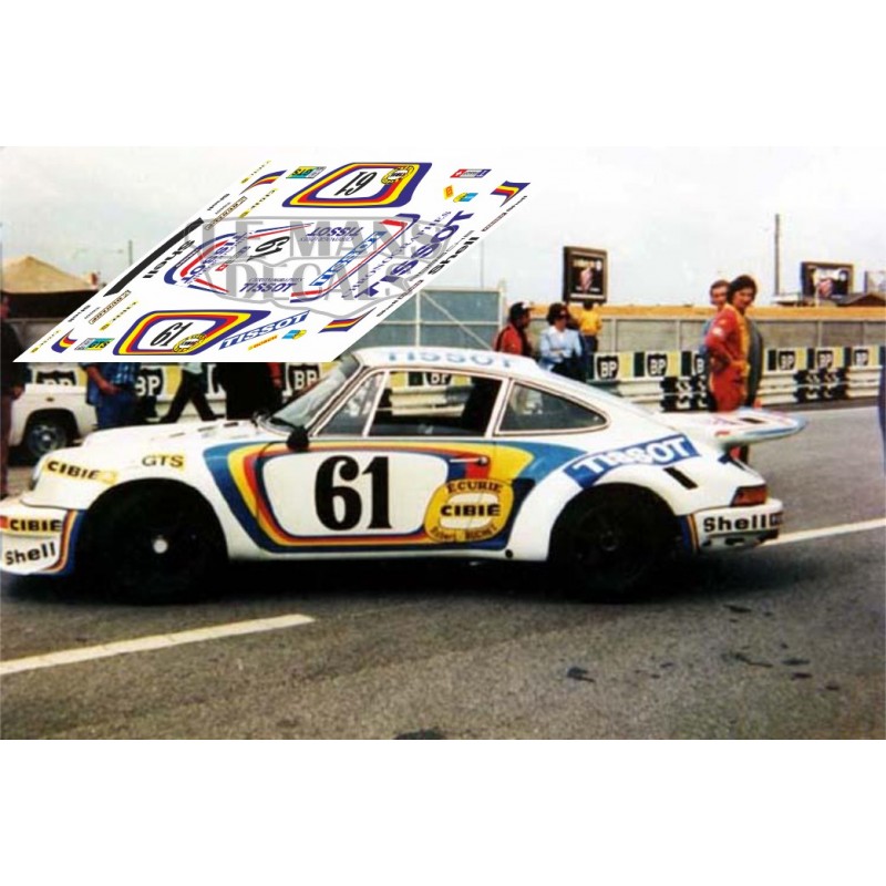 Decals Porsche 911 Carrera RSR Le Mans 1974 1:32 1:43 1:24 1:18 decals