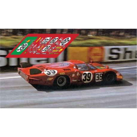 Decals Alfa Romeo 33/2 Le Mans 1968 1:32 1:24 1:43 1:18 slot calcas 