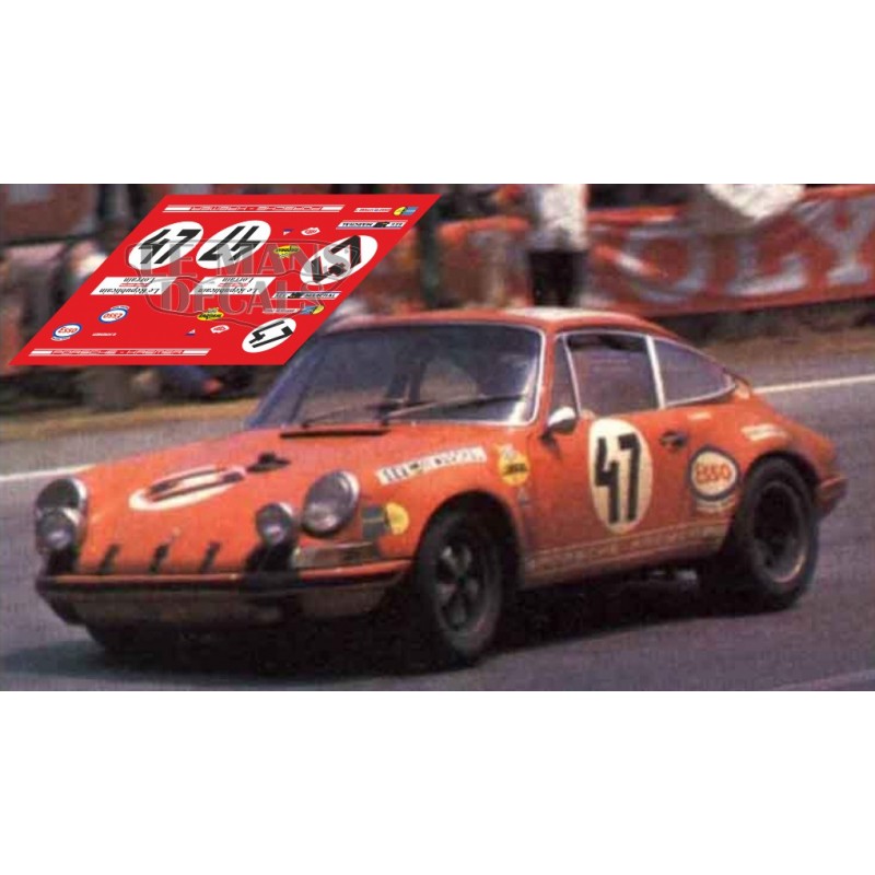 #pha.014419 Photo PORSCHE 911 S KREMER-KOOB 24 HEURES DU MANS 1970 Car Auto 